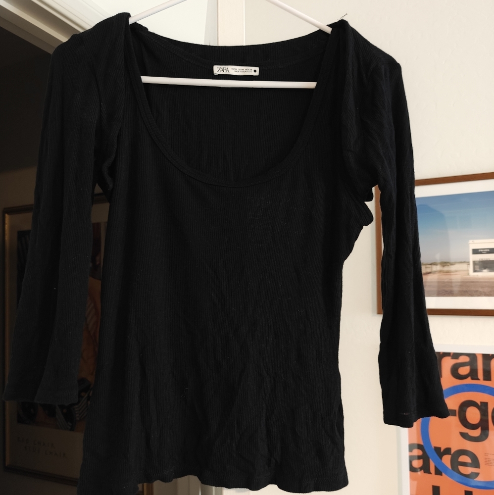 Zara Wool Blend Cover Top